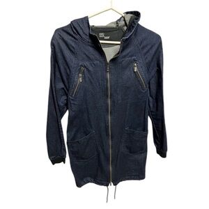 Mavi long denim zipper jacket size M